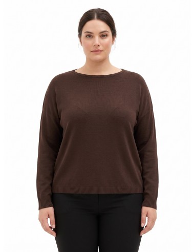Ruime curvy trui met boothals Rinascimento Curvy