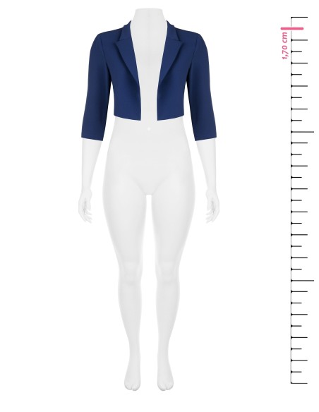 Curvy Spencer-jasje van scuba-crêpe van Rinascimento Curvy