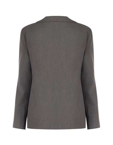 Blazerjack van polyester-viscose met 2-in-1-effect: jasje en gilet van Rinascimento