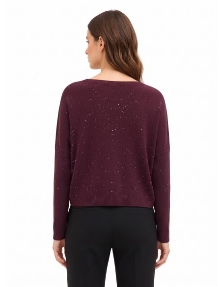 Oversized trui met pailletten Rinascimento