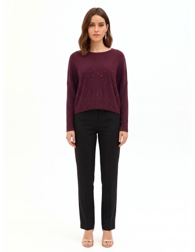 Oversized trui met pailletten Rinascimento