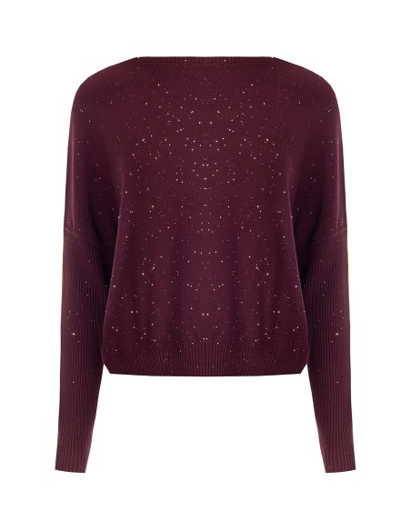 Oversized trui met pailletten Rinascimento