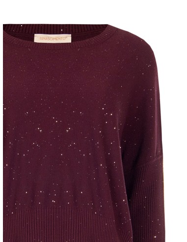 Oversized trui met pailletten Rinascimento