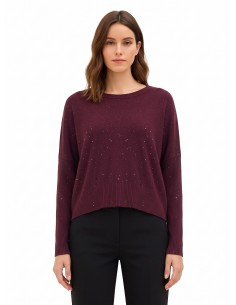 Oversized trui met pailletten Rinascimento