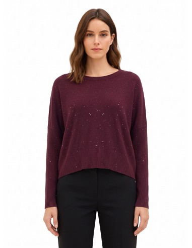 Oversized trui met pailletten Rinascimento