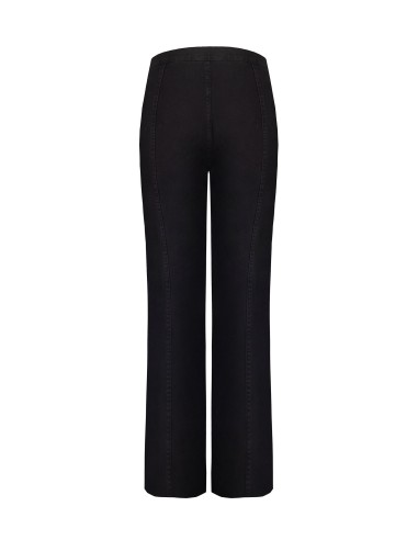 Wide leg-jeans met geïntegreerde tailleband en middennaden van Rinascimento