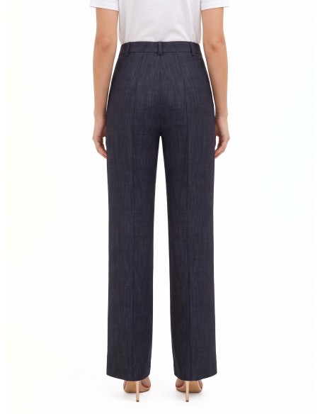 Rinascimento wijde broek van Punto Milano-stof