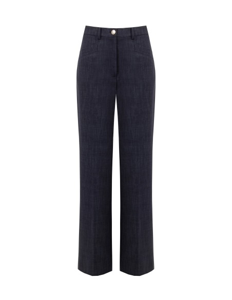 Rinascimento wijde broek van Punto Milano-stof