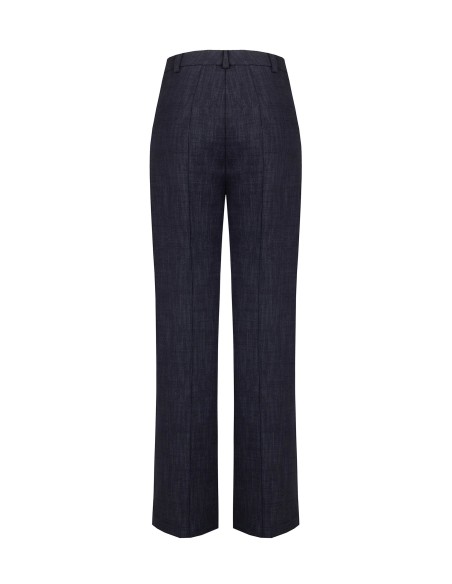 Rinascimento wijde broek van Punto Milano-stof