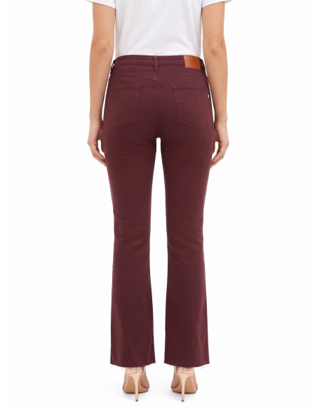 Flared stretchjeans met onafgewerkte zomen Rinascimento