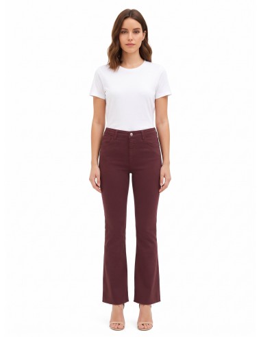 Flared stretchjeans met onafgewerkte zomen Rinascimento