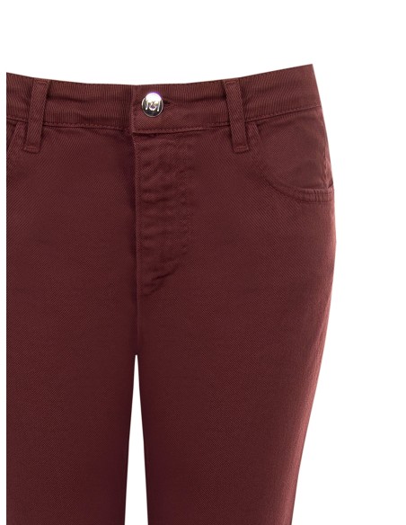 Flared stretchjeans met onafgewerkte zomen Rinascimento