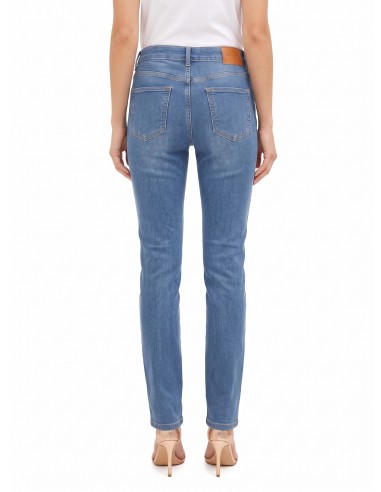 Straight jeans met stretch, medium wash, Rinascimento