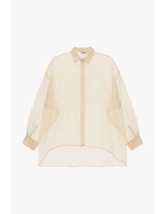 Transparante oversized blouse met wijde mouwen Dixie