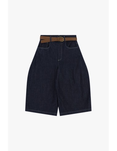 Short met hoge taille, riem en wijde pijpen Dixie