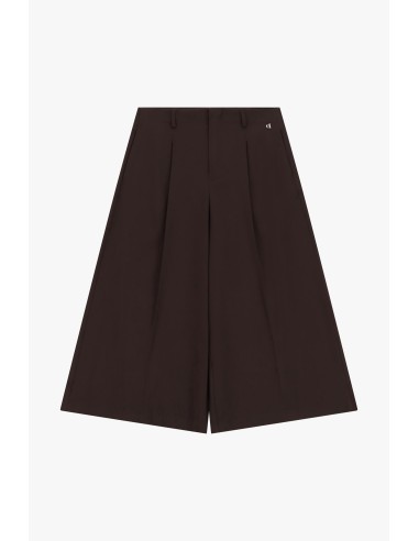 Dixie shorts met hoge taille, plooien en riemlussen