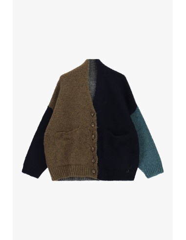 Dixie vest met knopen en kleurblokkenpatroon