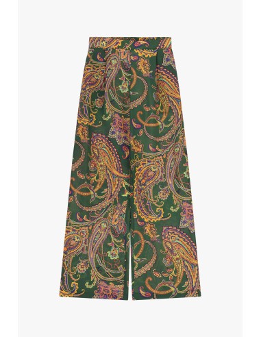 Dixie Palazzo-broek met paisleyprint en hoge taille