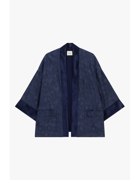 Ruime jacquard-dusterjas met contrasterende biezen van Dixie