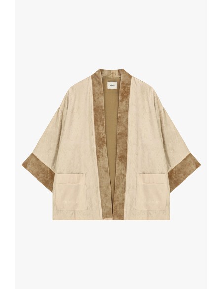 Ruime jacquard-dusterjas met contrasterende biezen van Dixie