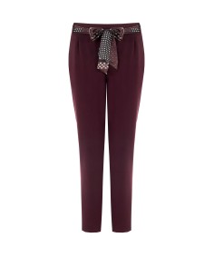 Skinnybroek van polyviscose met elastiek aan de achterkant en sjaaltje met logo Rinascimento 2