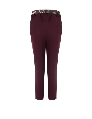 Skinnybroek van polyviscose met elastiek aan de achterkant en sjaaltje met logo Rinascimento