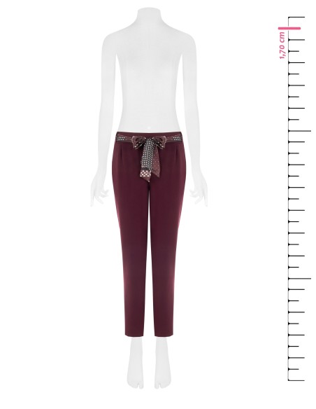 Skinnybroek van polyviscose met elastiek aan de achterkant en sjaaltje met logo Rinascimento