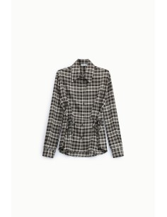 Geruite blouse met trekkoorden aan de zijkanten, alstublieft 2