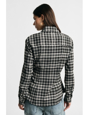 Geruite blouse met trekkoorden aan de zijkanten, alstublieft