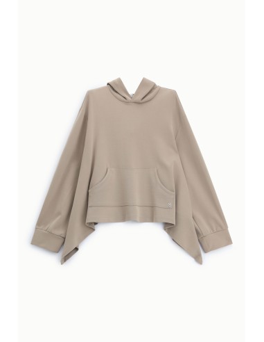 Hoodie met asymmetrische zoom alstublieft