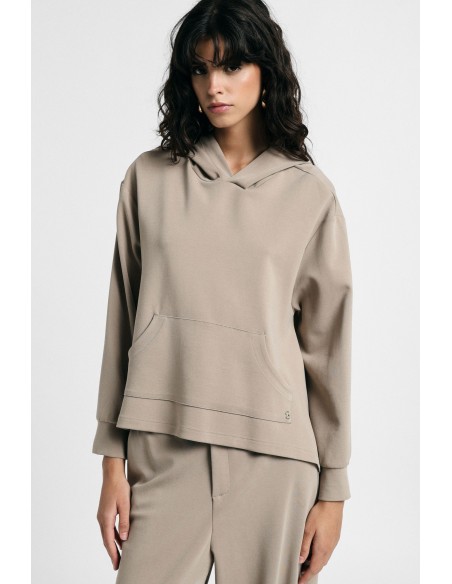 Hoodie met asymmetrische zoom alstublieft