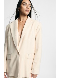 Regular-fit blazer met klepzakken en fijne strepen, alstublieft