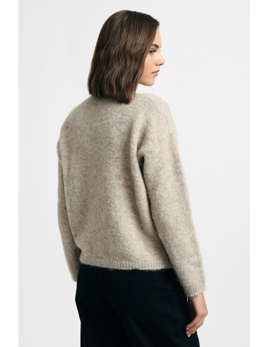 Trui met ronde hals en cut-outdetail, alstublieft
