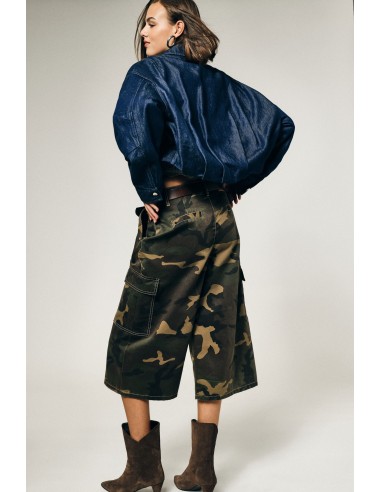 Camouflage Cargo-bermuda met zijzakken alstublieft