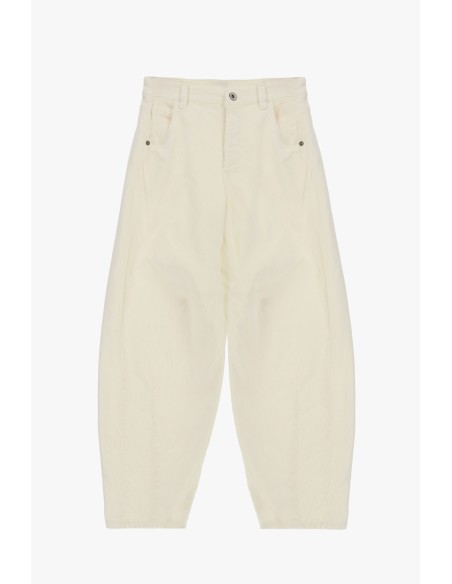Please jeans in balloon fit met normale taille en plooien aan de voorkant
