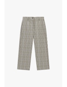 Geruite pantalon met rechte pijpen, alstublieft 2