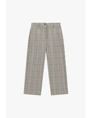 Geruite pantalon met rechte pijpen, alstublieft