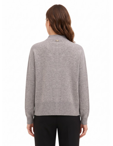 Oversized wollen coltrui met centrale naad van Rinascimento