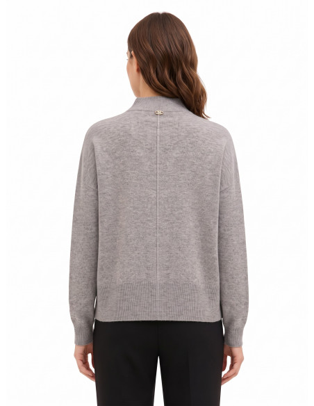 Oversized wollen coltrui met centrale naad van Rinascimento