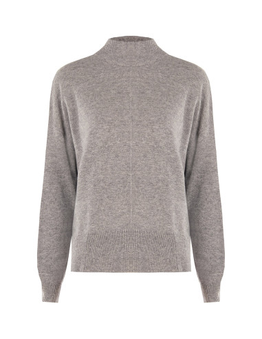 Oversized wollen coltrui met centrale naad van Rinascimento