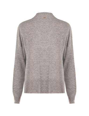 Oversized wollen coltrui met centrale naad van Rinascimento