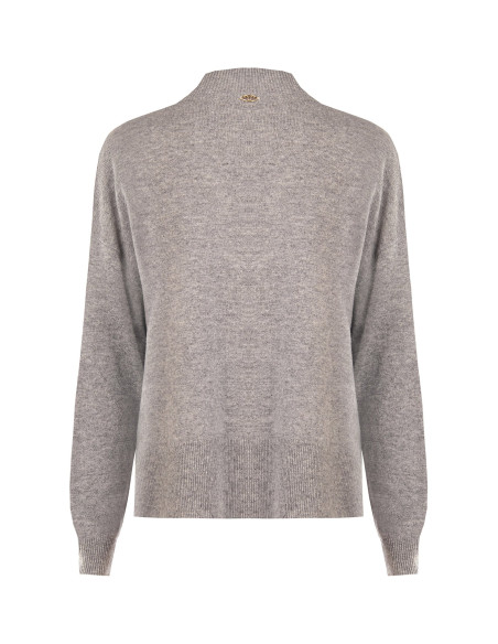 Oversized wollen coltrui met centrale naad van Rinascimento