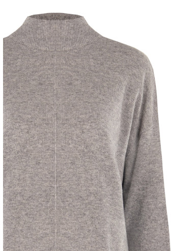 Oversized wollen coltrui met centrale naad van Rinascimento