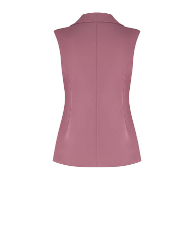 Getailleerd curvy-gilet van scuba-crêpe – Rinascimento Curvy