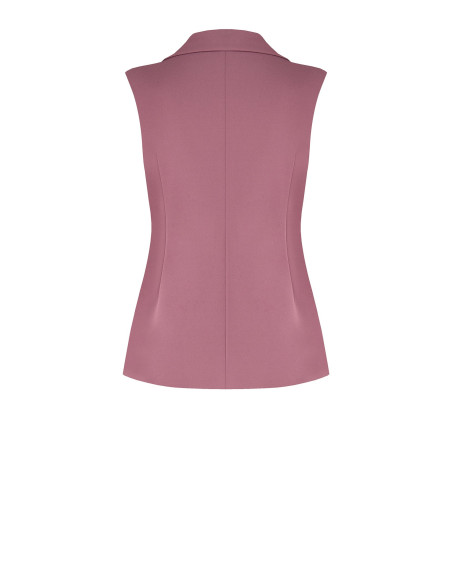 Getailleerd curvy-gilet van scuba-crêpe – Rinascimento Curvy