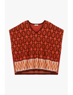 Mouwloze jacquardtop met geometrisch patroon van Dixie 2