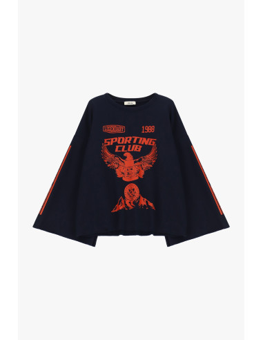 Ruime sweatshirt met opdruk aan de voorkant en wijde mouwen Dixie