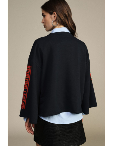 Ruime sweatshirt met opdruk aan de voorkant en wijde mouwen Dixie
