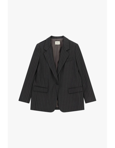 Gestreepte blazer met bandana-zakdoek en franjes van Dixie