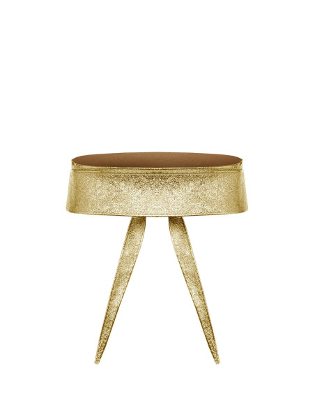 Rinascimento ceintuur in sjerpstijl van echt metallic leer